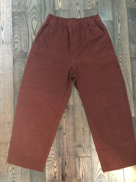 Old Navy Pants - 🤎 Old Navy Barrel Pants | Deep Mauve | Size Small 🤎